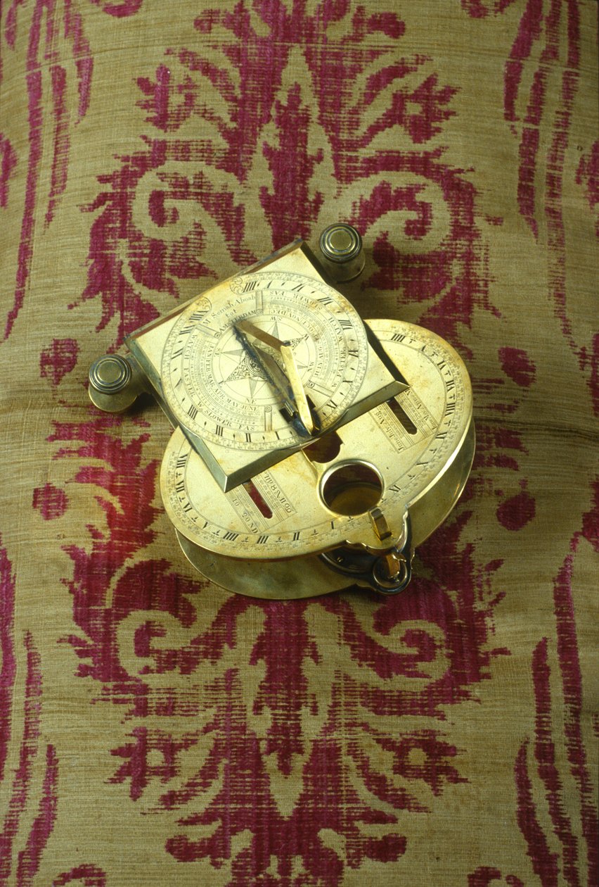 Hellende analemmatische zonnewijzer, c.1750 door Mordecai Semah Aboab