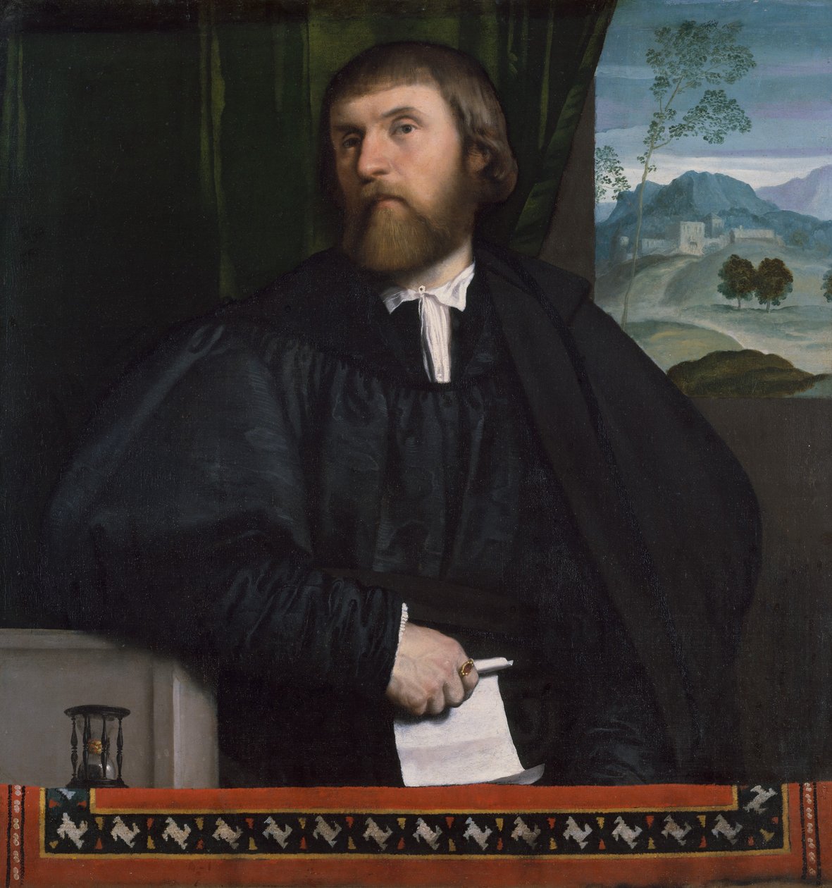 Portret van een man, ca. 1520-25 door Moretto da Brescia