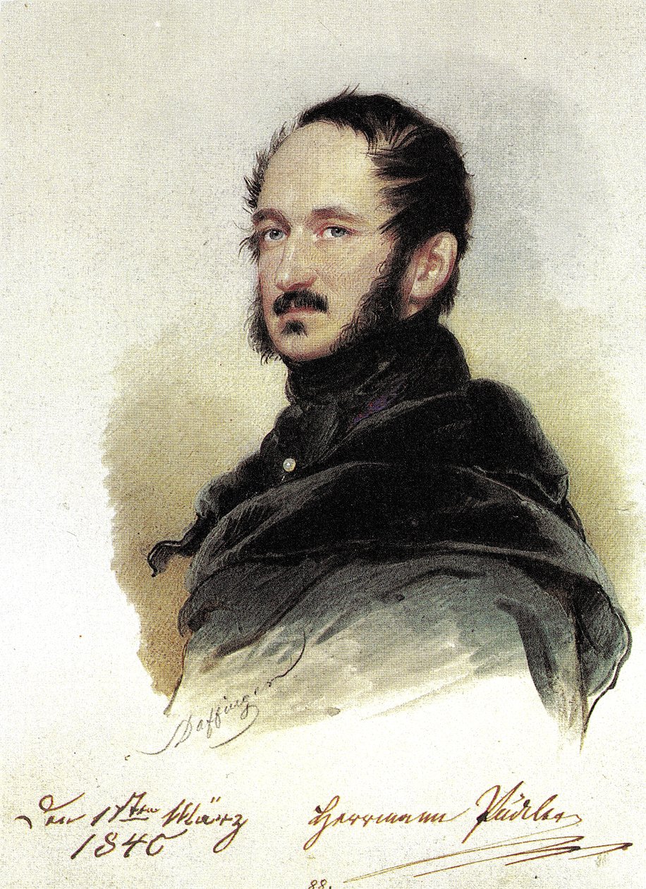 Daffinger, Moritz - Hermann Pückler-Muskau door Moritz Michael Daffinger