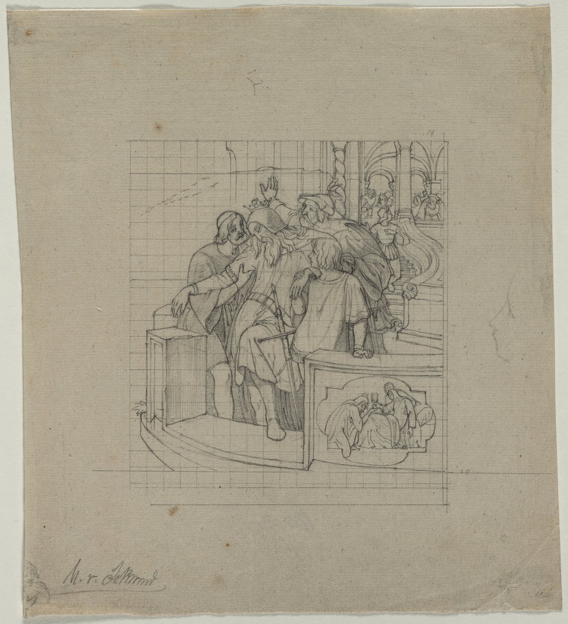 De Koning van Thule, tweede of derde kwart 1800s door Moritz Ludwig von Schwind