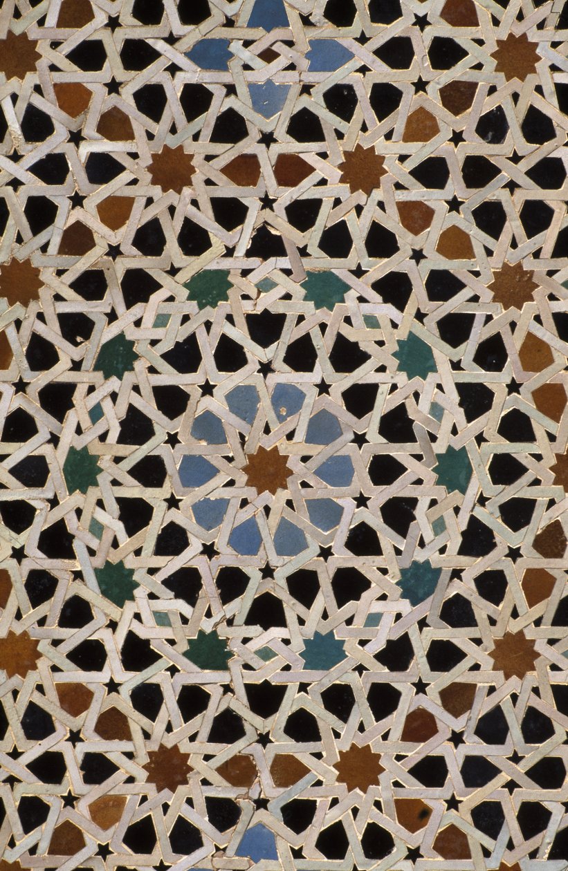 Bou Inania Madrasa, zellij tegelwerk door Moroccan School