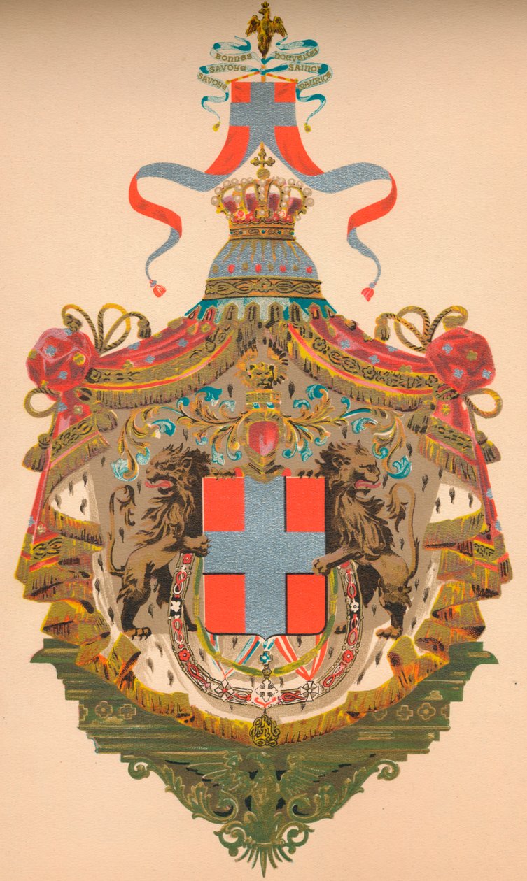 Wapen van het Koninkrijk Italië door Morris and Co Ltd Whitehead