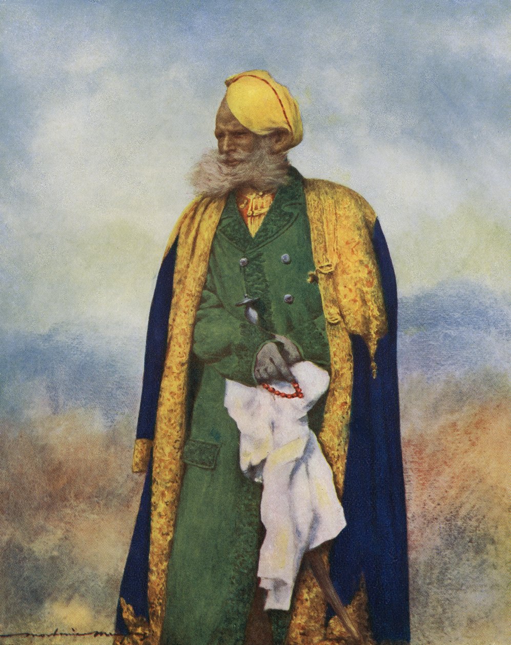 Rajput van Rajgarh door Mortimer Ludington Menpes