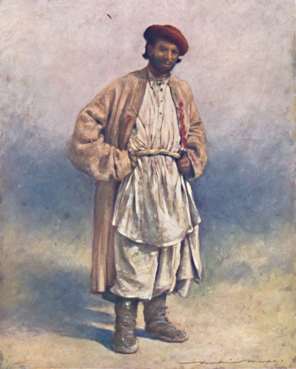 Een Hindoe heuvelherder van Kasjmir, 1903 door Mortimer L Menpes