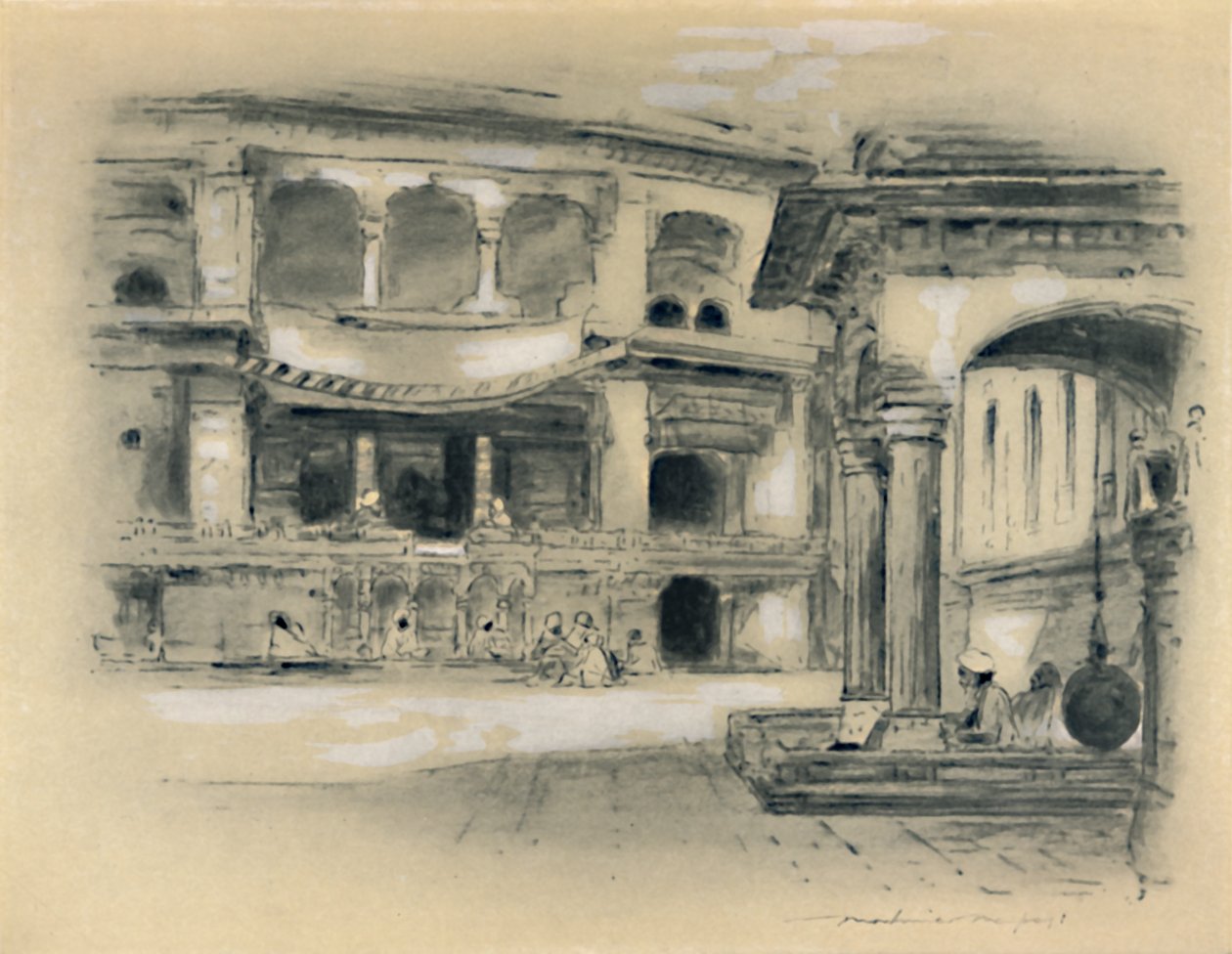 Stad Amritsar, 1903 door Mortimer L Menpes