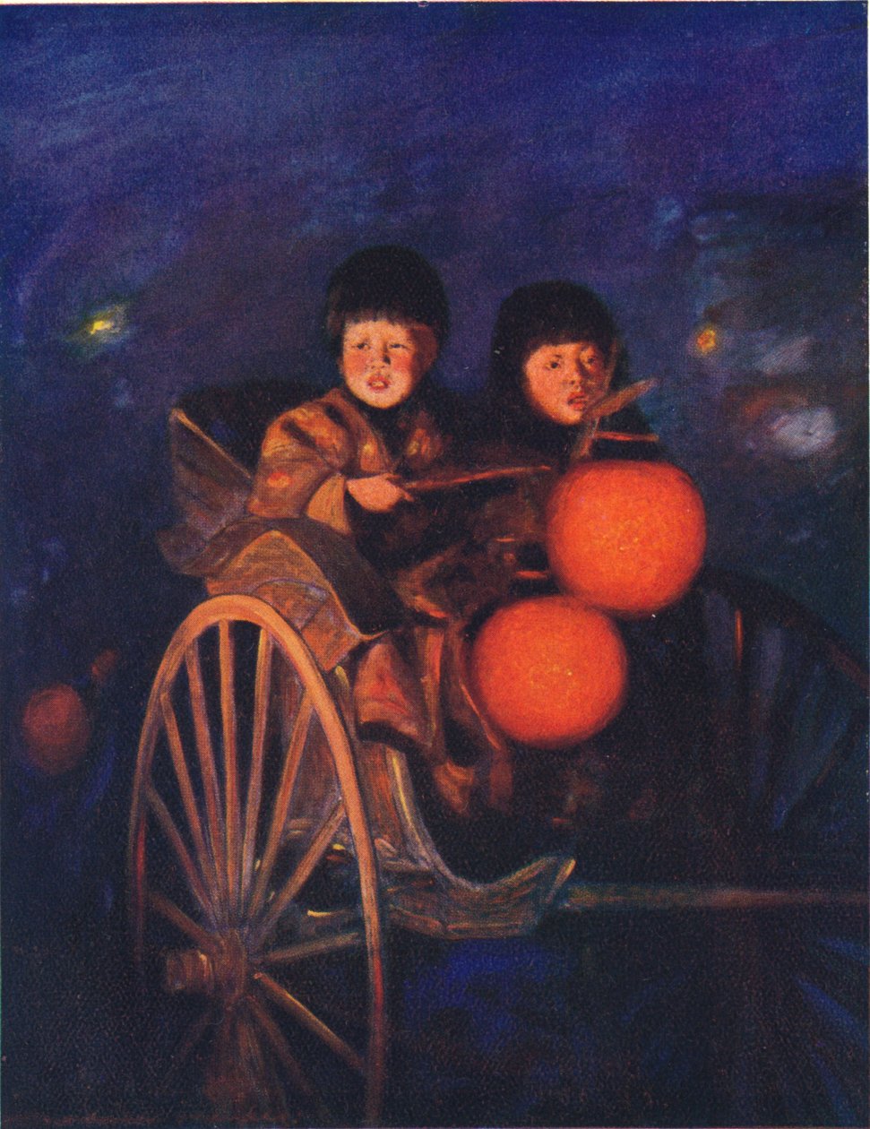 Bij het licht van de lantaarns, ca. 1887, 1901 door Mortimer Ludington Menpes