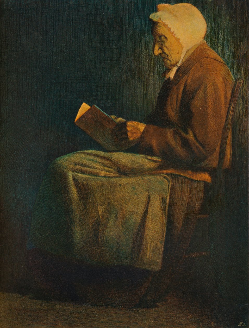 Uit een ets in kleuren. Door Mortimer Menpes, 19e eeuw door Mortimer Ludington Menpes