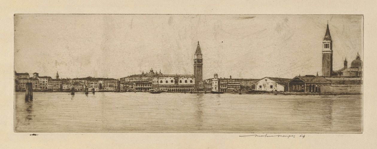 Panorama vanaf St. Mark door Mortimer Menpes