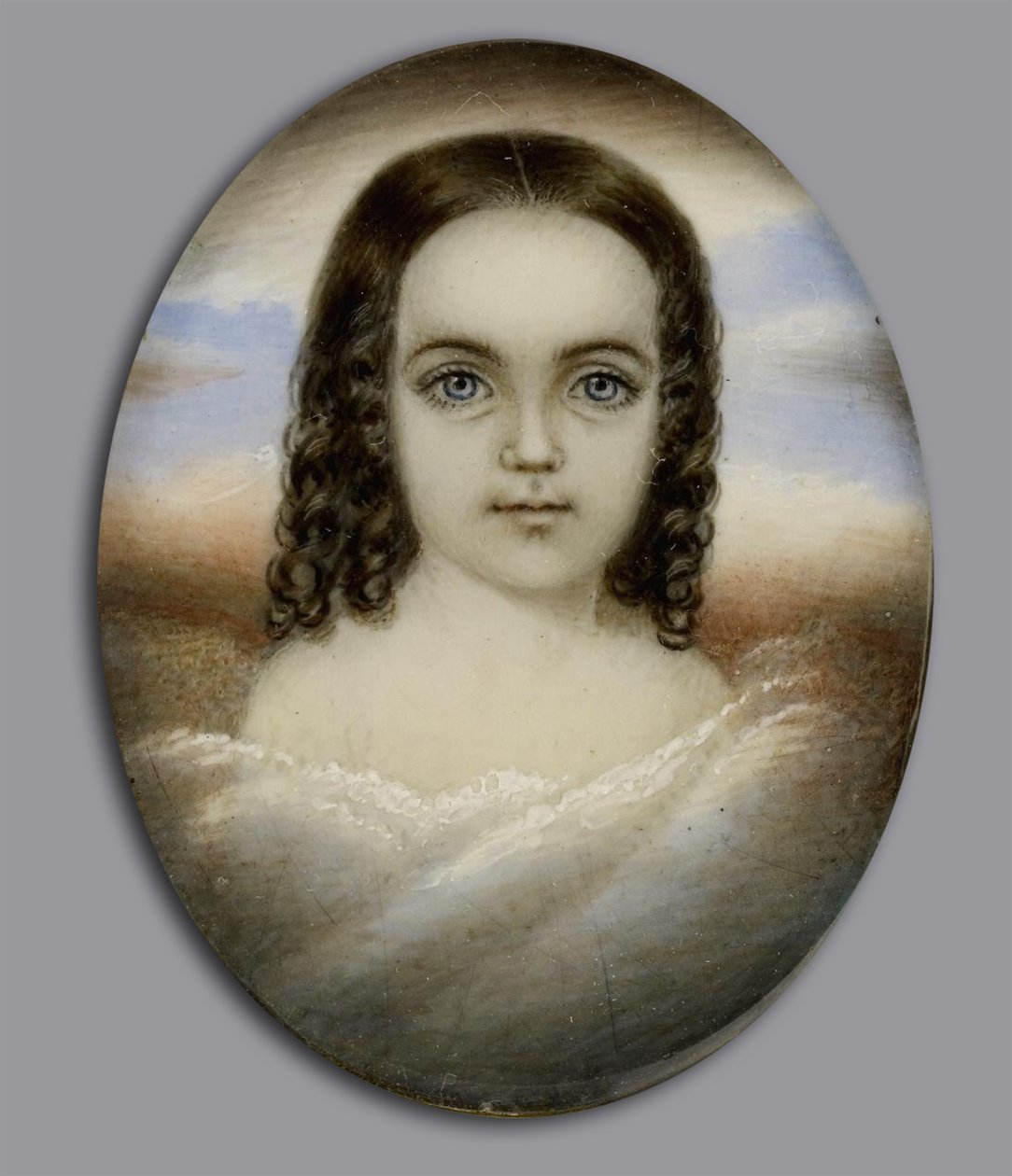 Portret van een meisje door Moses B. Russell