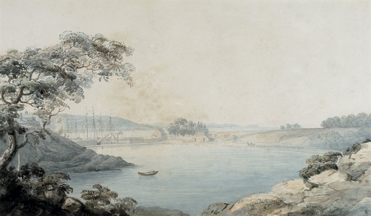 Haven van Penrhyn door Moses Griffith