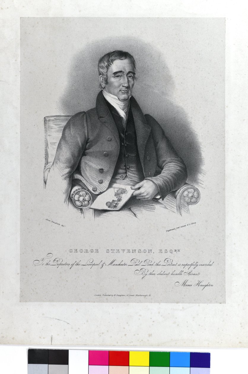 George Stephenson, Esqre. door Moses the Younger (after) Haughton