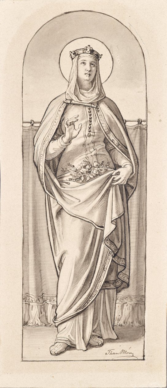 Sint Elisabeth van Thüringen door Mór Than