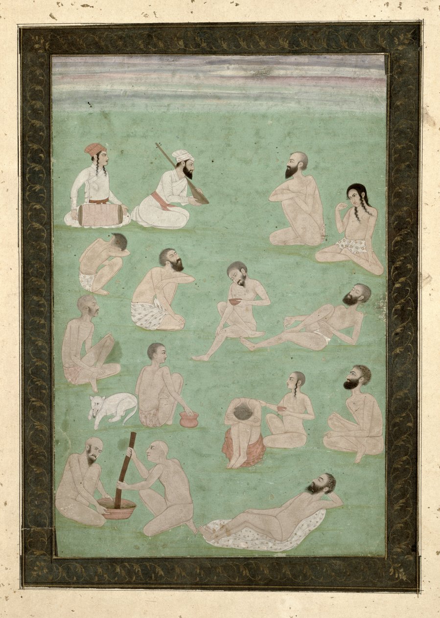 Dertien Derwisjen, uit het Grote Clive Album door Mughal School