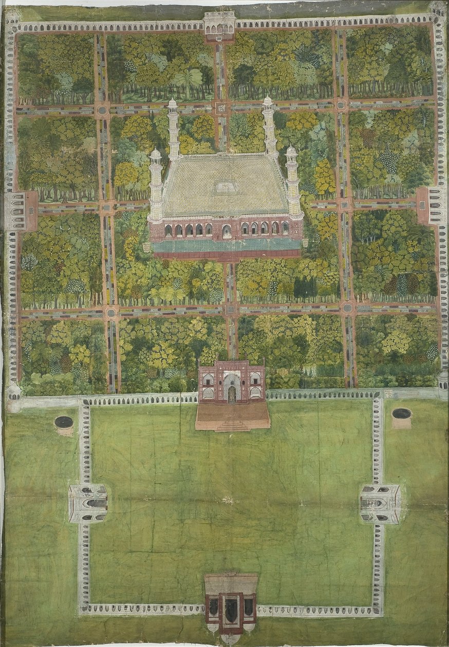 Mausoleum van Jahangir in Lahore door Mughal School