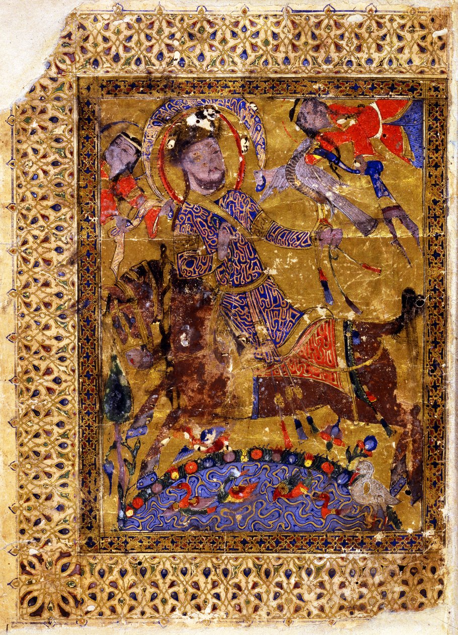 Illustratie uit Kitab al-aghani Boek der Liederen door Muhammad ibn Abi Talib al Badri