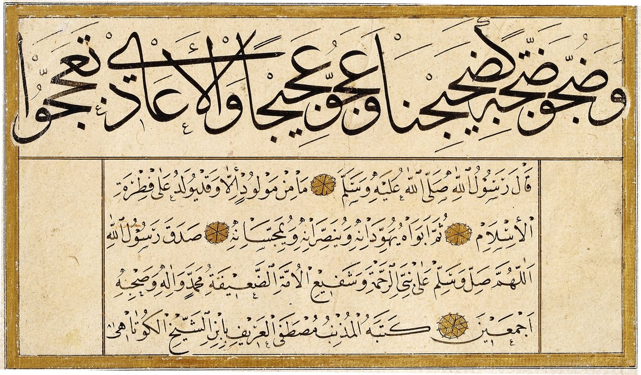 Murakka (calligrafisch album) door Mustafa Kütahis
