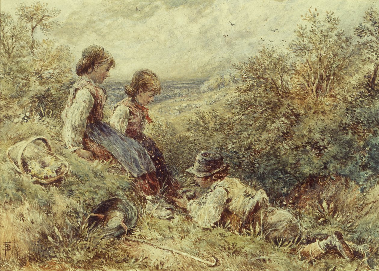 Onbekend Schilderij door Myles Birket Foster