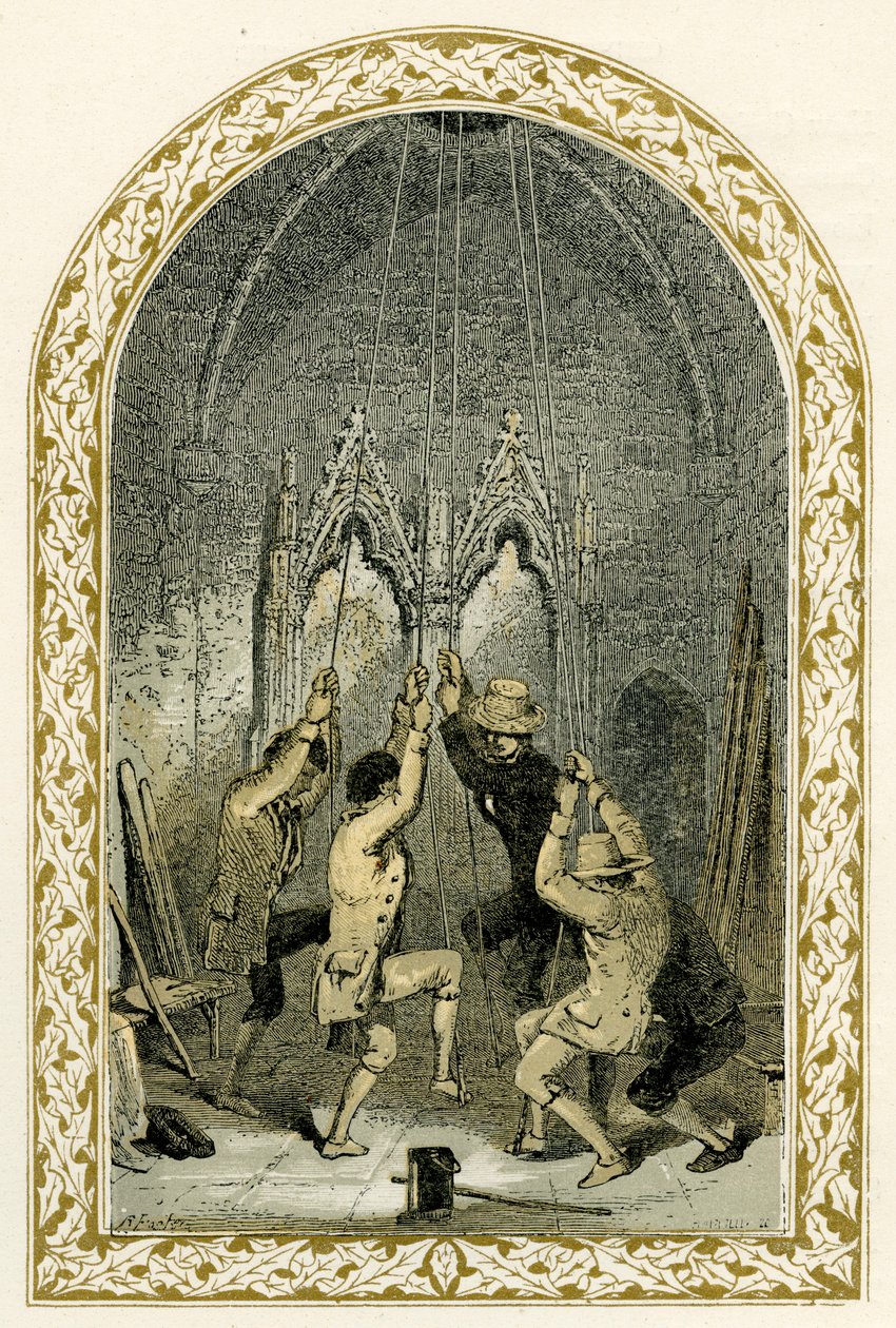 Klokkenluiders - illustratie door Birket Foster. door Myles Birket Foster