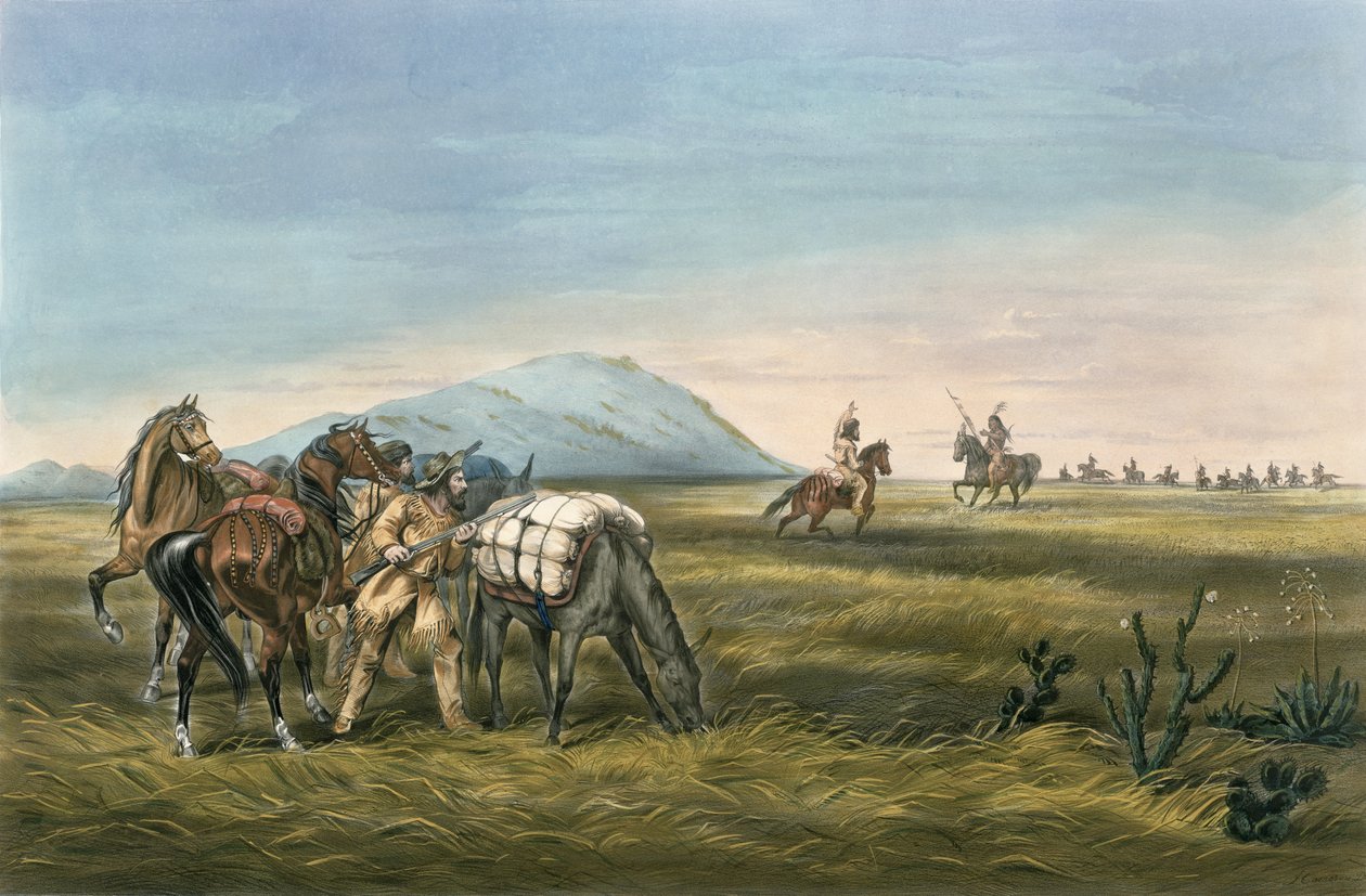 Een Onderhandeling, Voorbereid voor een Noodgeval, 1866 door N. and Ives, J.M. Currier