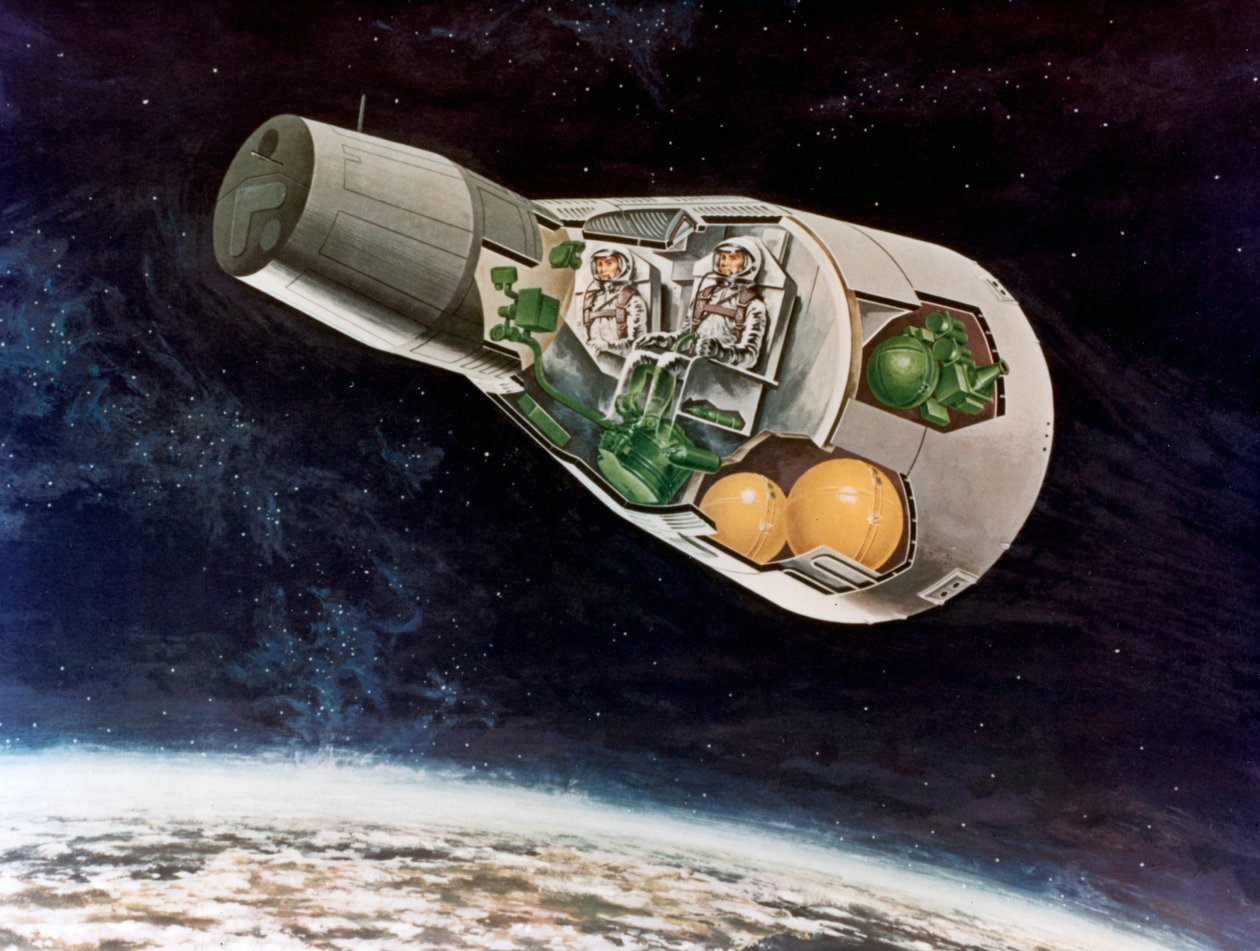 Een NASA maanmodule, ca. 1970s door NASA Images