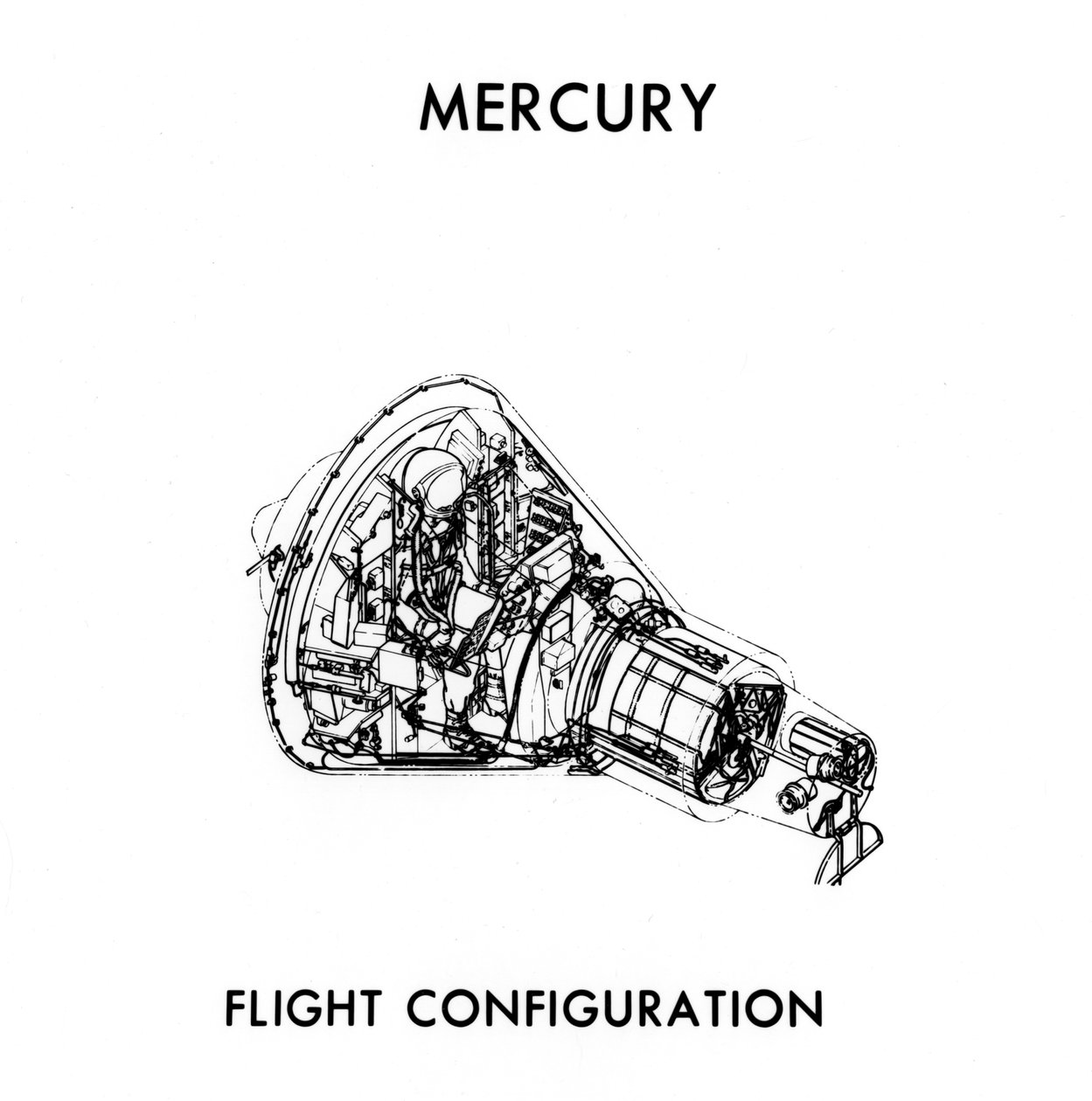 Een NASA Mercury-Atlas Module, ca. 1960s door NASA Images