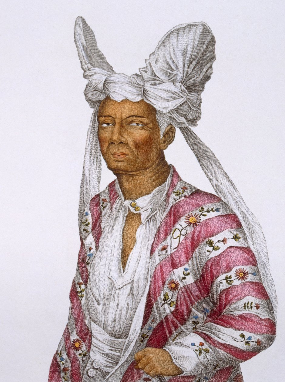 Naba-Leba, Koningin van het eiland Solor, nabij Timor, plaat 25 uit Voyage of Discovery to Australian Lands, gegraveerd door B. Roger, uitgegeven 1800-04 door N. Petit