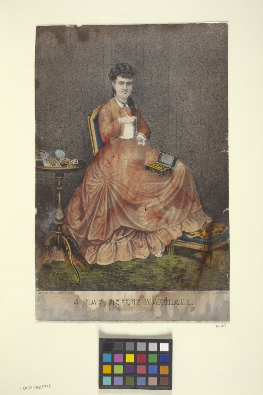 De Dag Voor Het Huwelijk door N. and Ives J.M. (1824 95) Currier