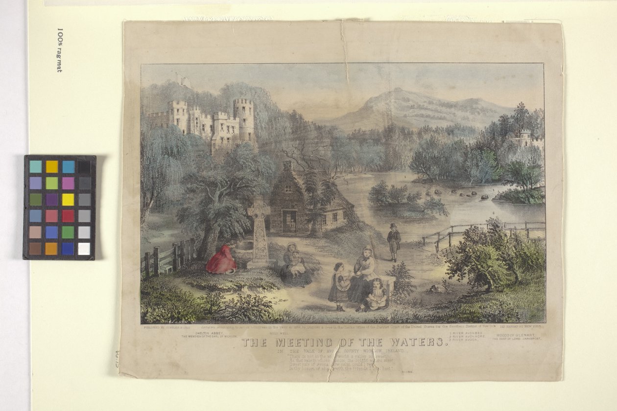 De ontmoeting van de wateren door N. and Ives J.M. (1824 95) Currier