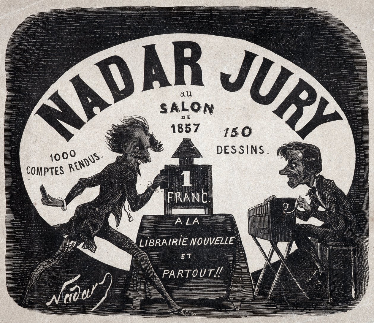 Album Nadar jury op de salon van 1857 door Nadar