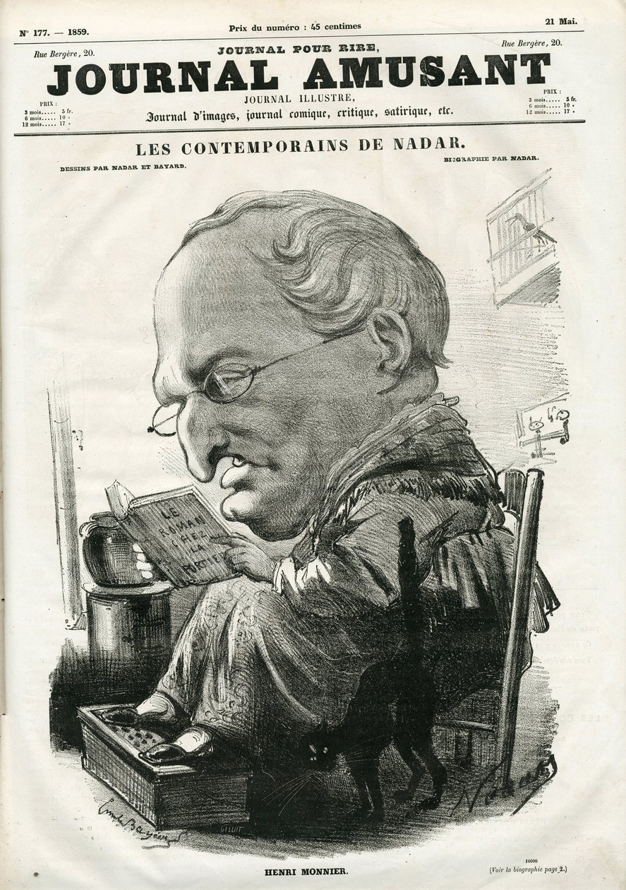 Omslag van Le Journal Amusant door Nadar