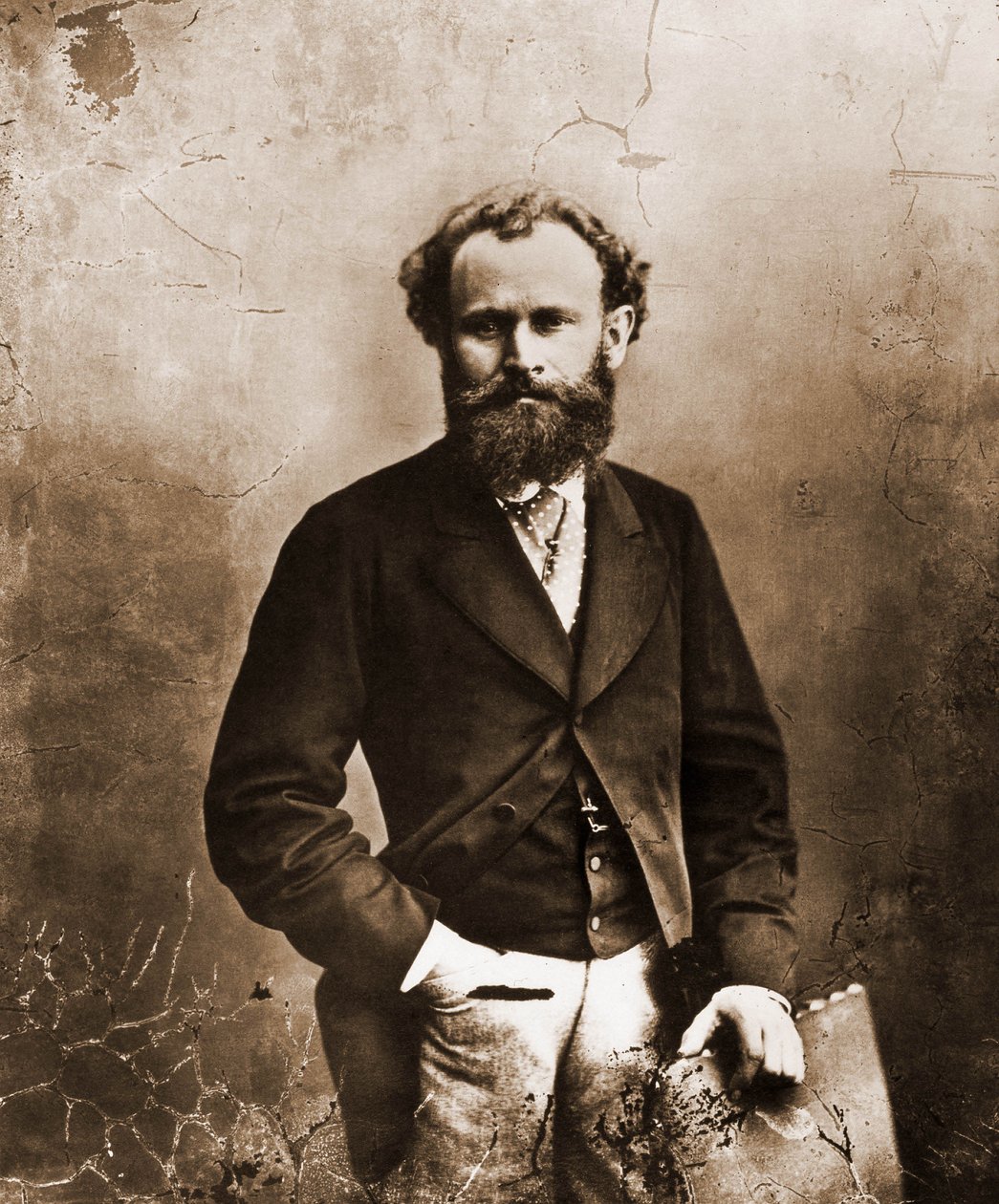 Portret van Édouard Manet, schilder 1832-1883 (foto) door Nadar