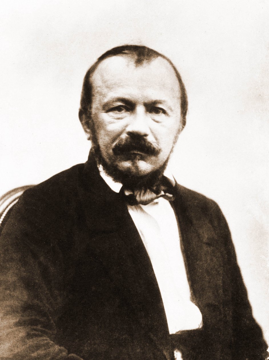 Portret van Gérard de Nerval, schrijver 1808-1855 (foto) door Nadar