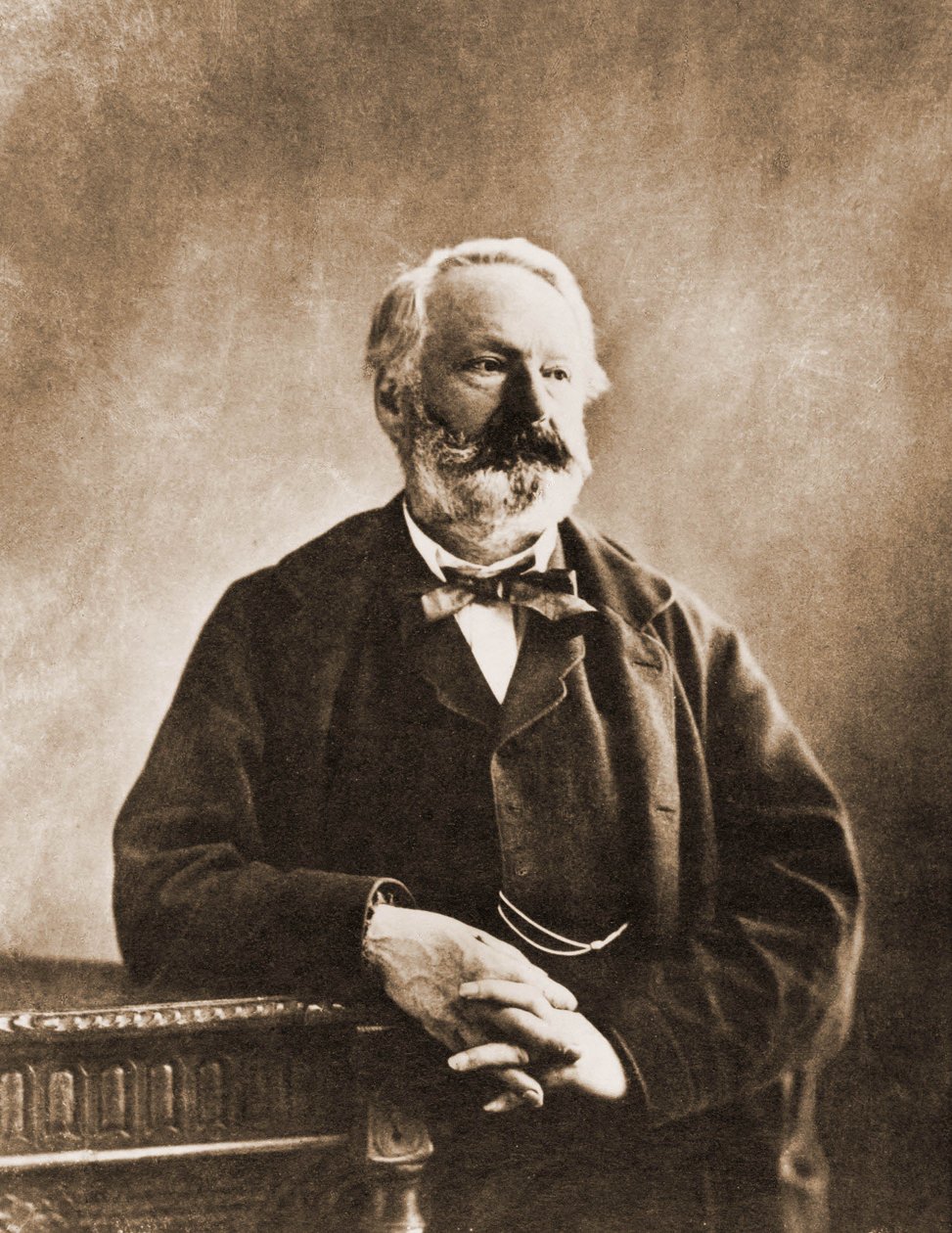 Portret van Victor Hugo, dichter en schrijver 1802-1855 (foto) door Nadar