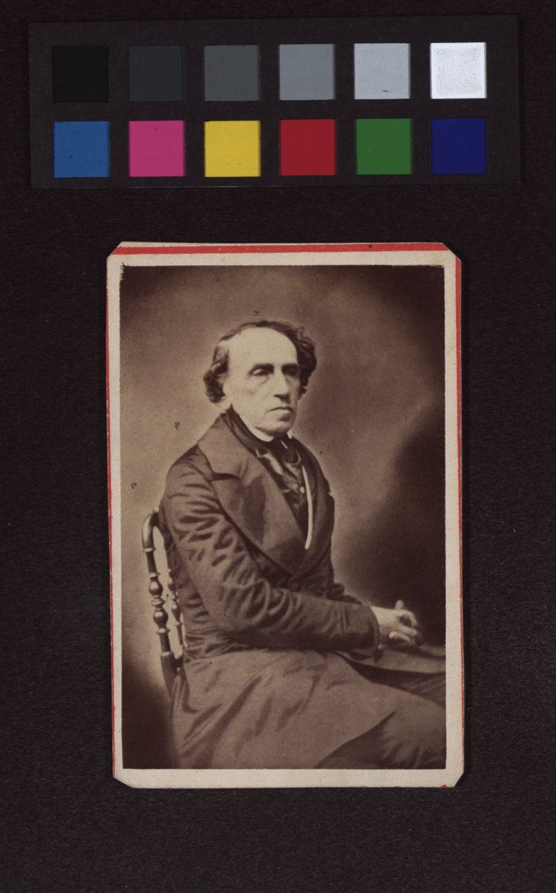 Giacomo Meyerbeer (1791-1864), componist, dirigent, pianist door Nadar