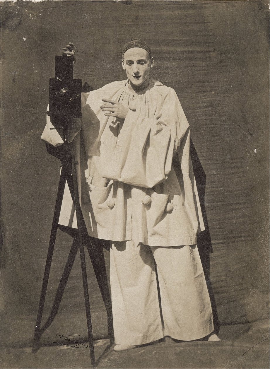 Pierrot de fotograaf door Nadar