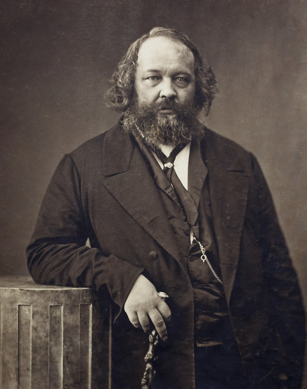 Portret van Mikhail Alexandrovich Bakunin door Nadar