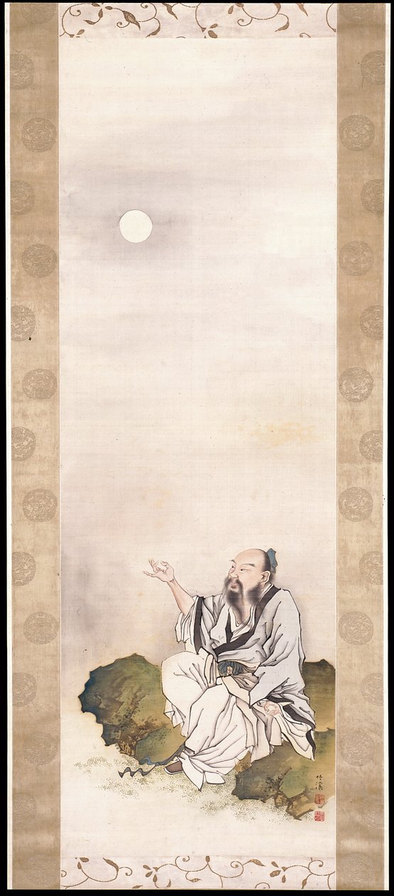 Heer die de maan aanschouwt door Nakabayashi Chikkei