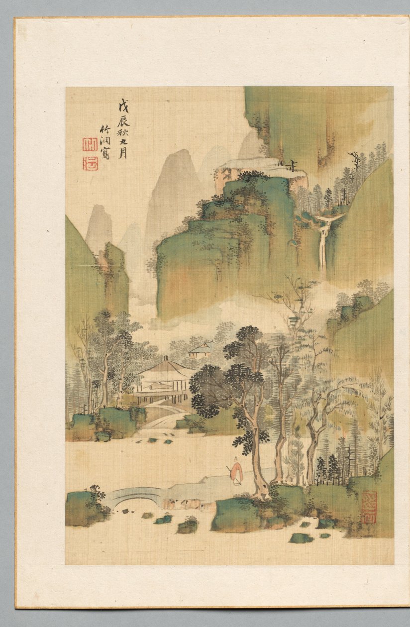 Landschap door Nakabayashi Chikuto