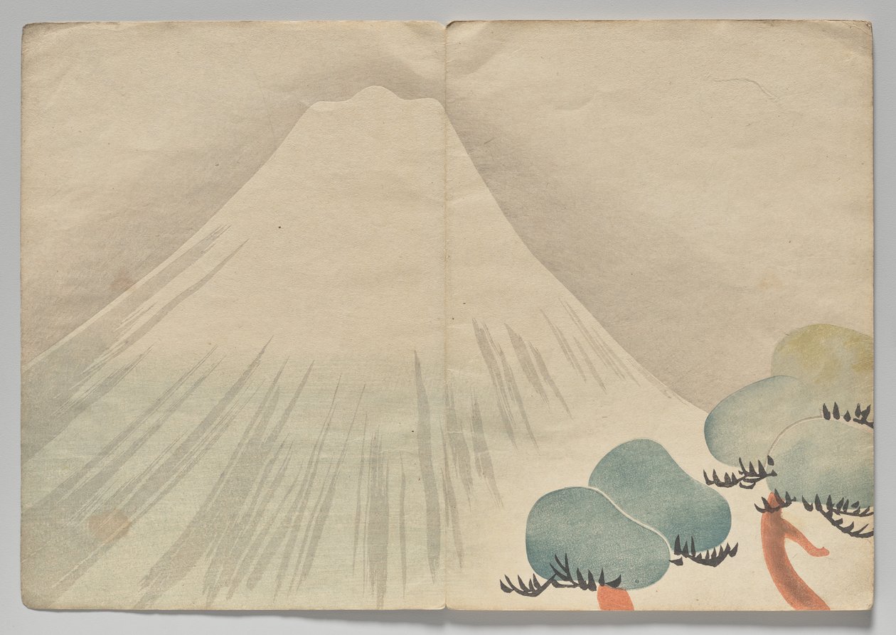 Scène uit Het Kōrin Prentenboek (Deel 2) door Nakamura Hochu