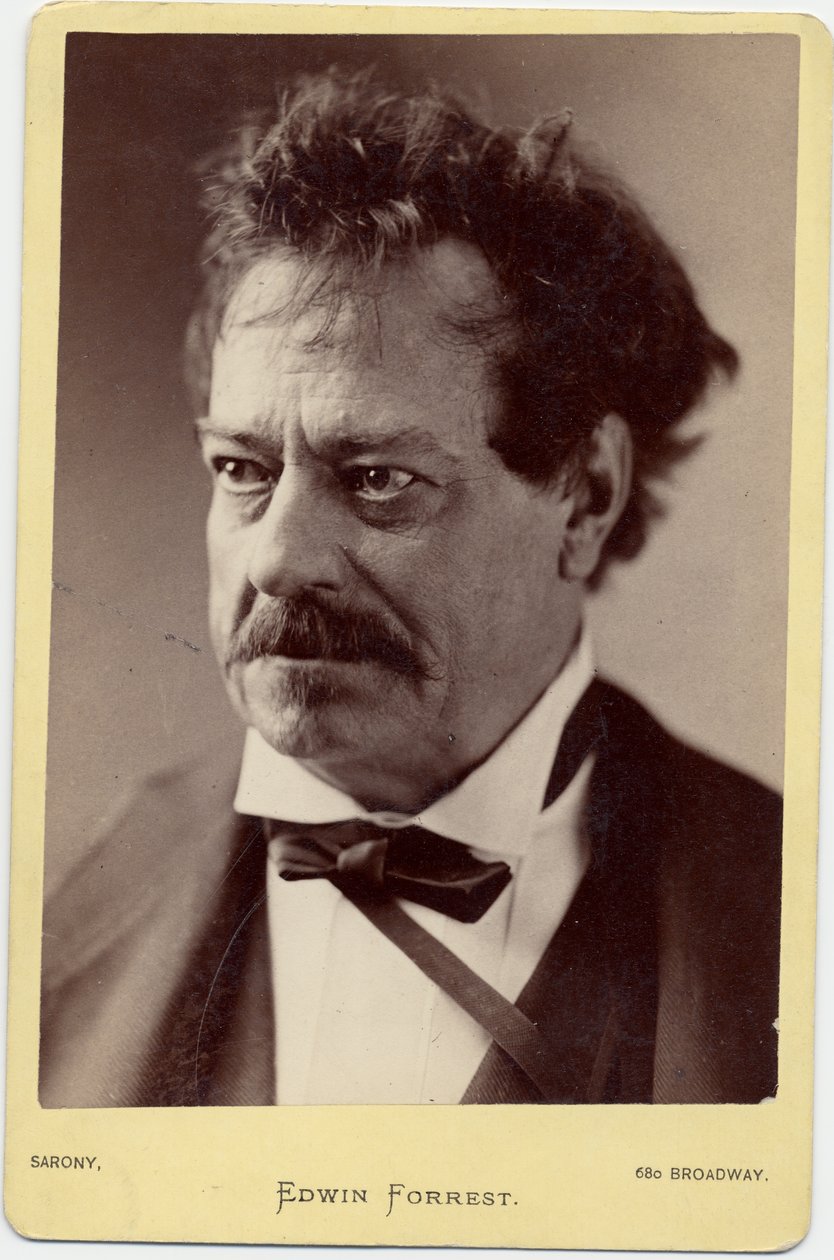 Edwin Forrest (1806-72), Amerikaanse acteur door Napoleon Sarony