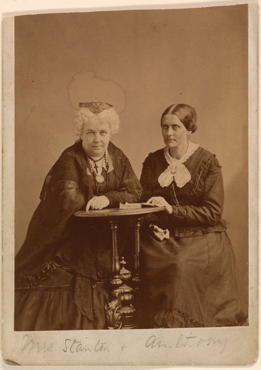 Elizabeth Cady Stanton en Susan B. Anthony door Napoleon Sarony