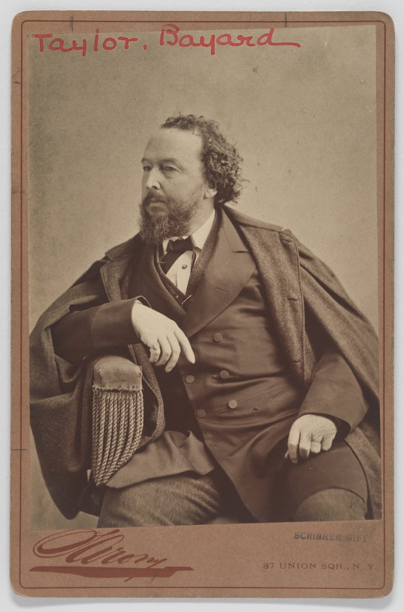 Bayard Taylor door Napoleon Sarony