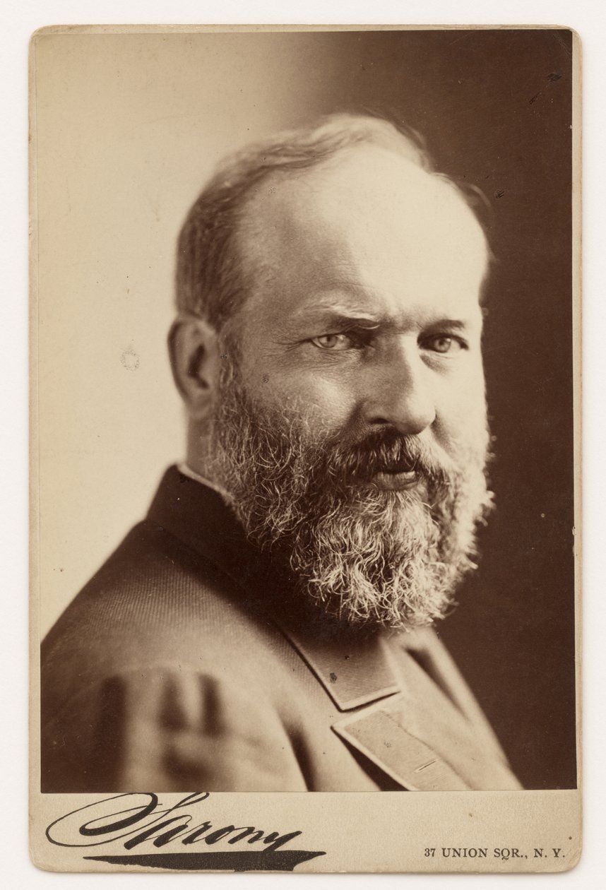 James Garfield door Napoleon Sarony