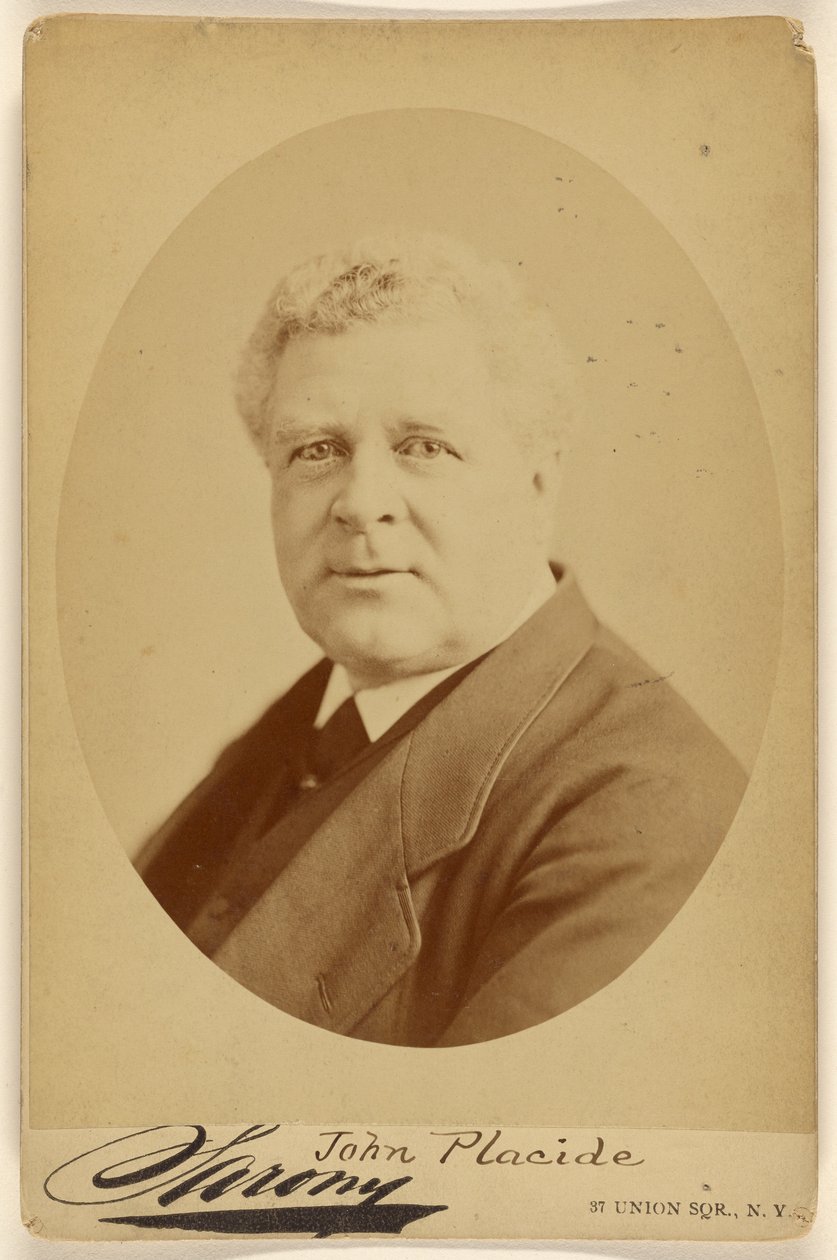 John Placide. Union Square Co. door Napoleon Sarony