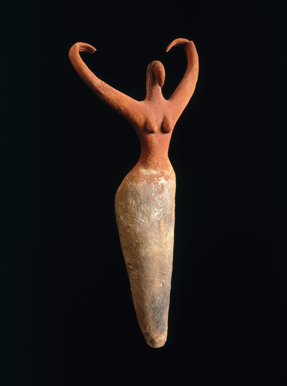 Vrouwelijke figuur, ca. 3500-3400 v.Chr. door Naqada I Period Egyptian