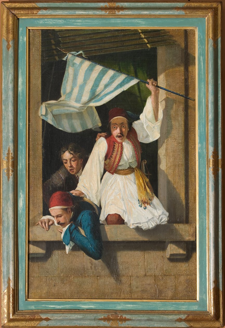 Scène van de Griekse Revolutie door Narciso Malatesta