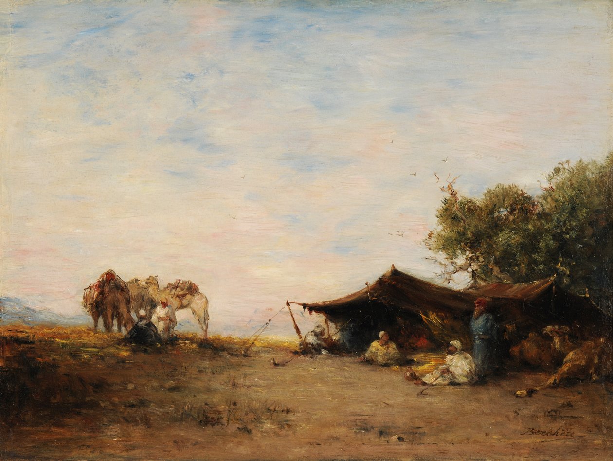 Een gourbi door Narcisse Berchere
