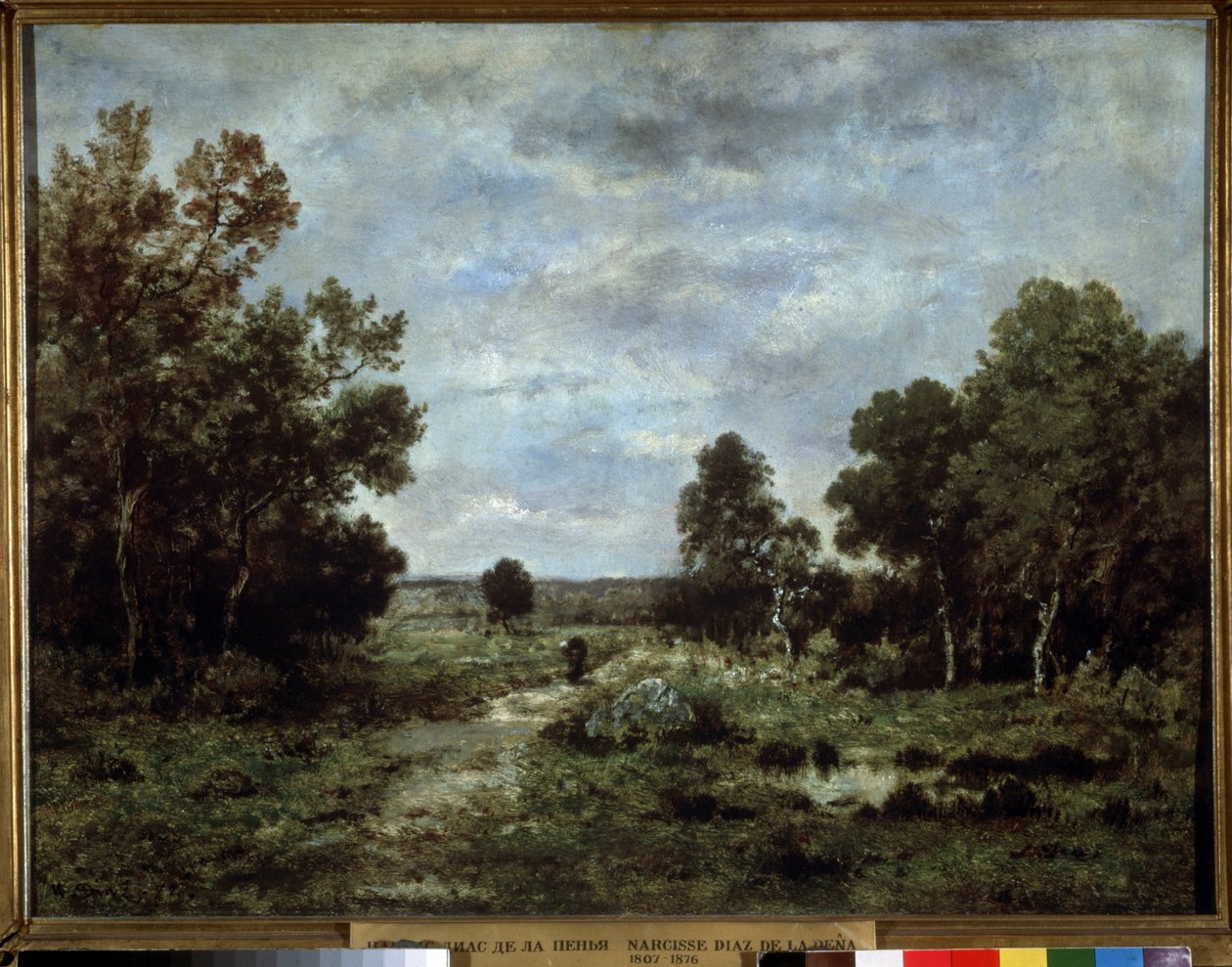 Herfst in Fontainebleau door Narcisse Virgile Diaz de la Peña