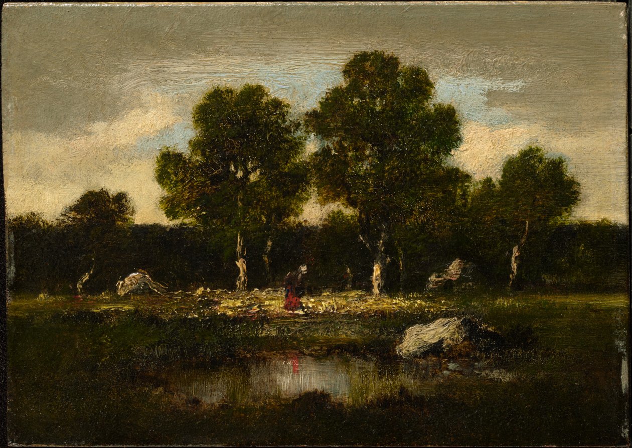 Bomen bij Barbizon door Narcisse Virgile Diaz de la Peña
