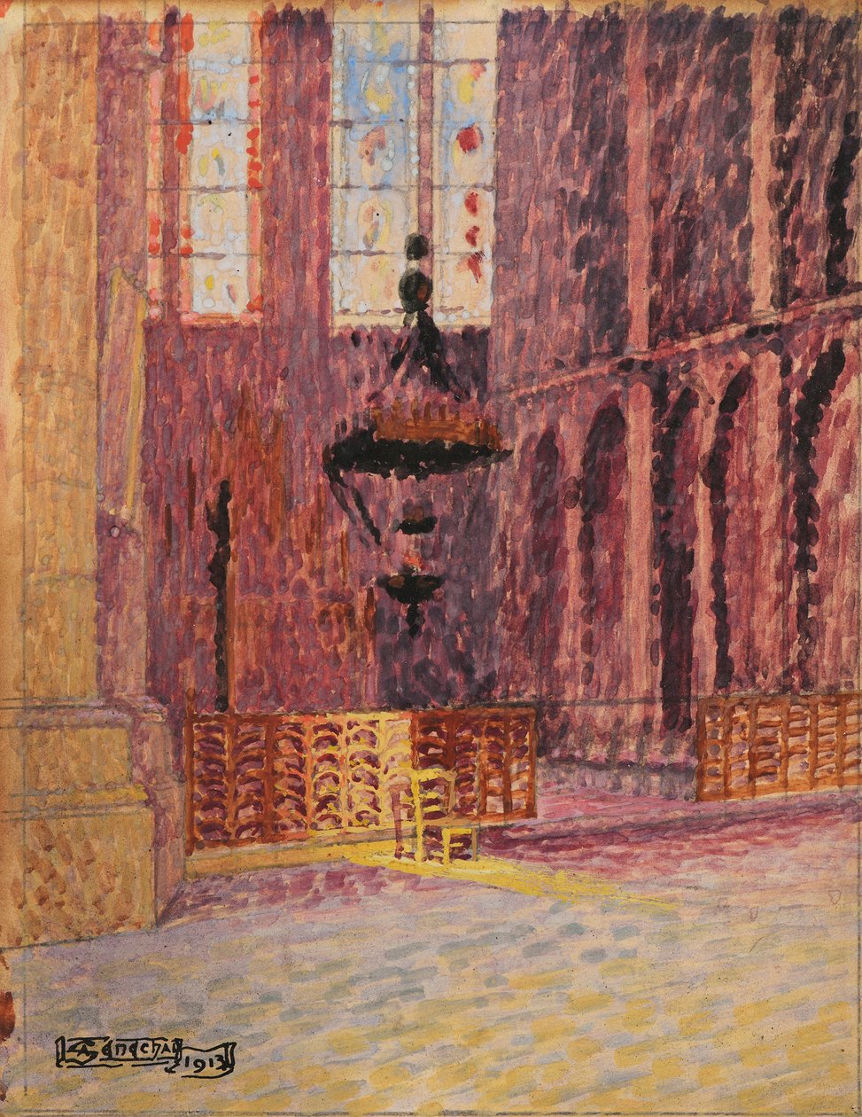 Notre Dame de Reims, De Absidal Kapel door Narcisse Virgilio Díaz